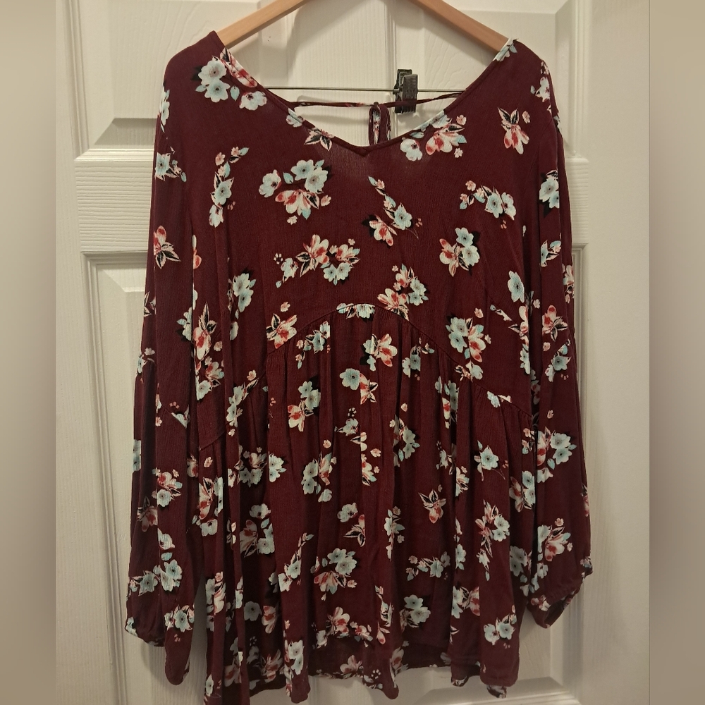 Lane Bryant Floral Blouse - Picture 1 of 6